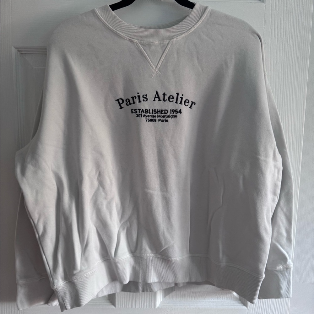 H&M off white Paris sweatshirt